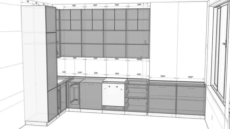 Процесс проектирования и сборки углового кухонного гарнитура