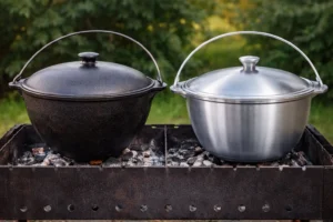 Сравнение алюминиевого и чугунного казана для плова