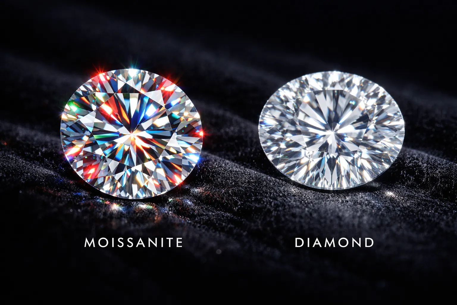Сравнение муассанита и бриллианта: оптическая дисперсия, блеск и кристаллическая структура SiC