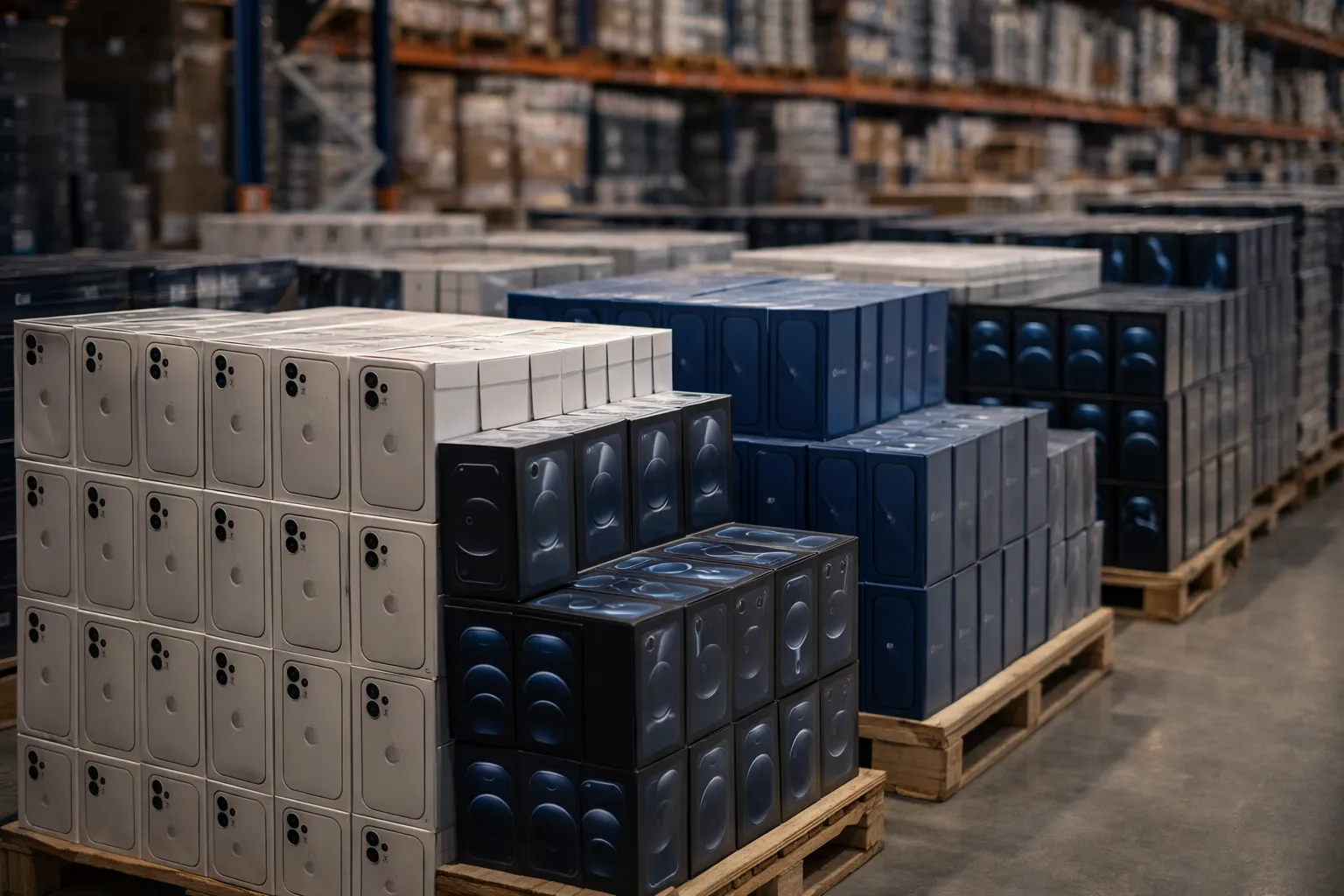 Смартфоны оптом в Казахстане на складе Алматы — партии Apple Samsung Xiaomi