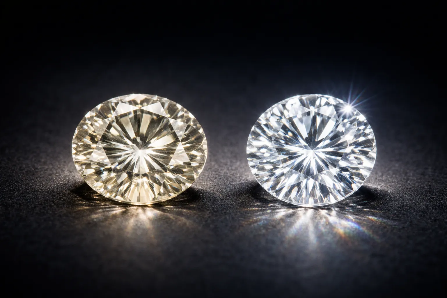 сравнение бриллиантов разной огранки цвета и чистоты визуально разница качества камня